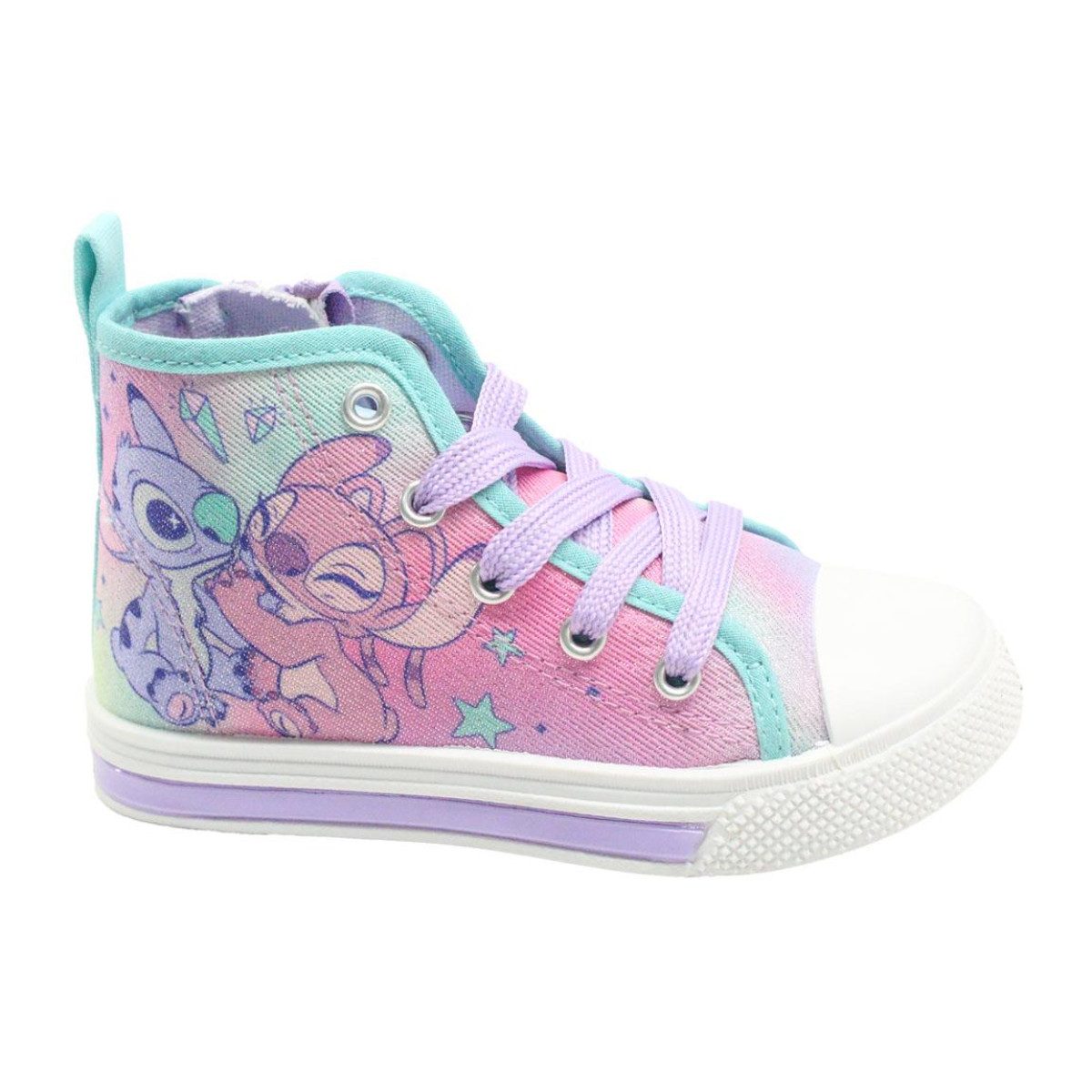 Lilo & Stitch Kinder High Sneaker mit Lichteffekt PVC Sohle Sneaker