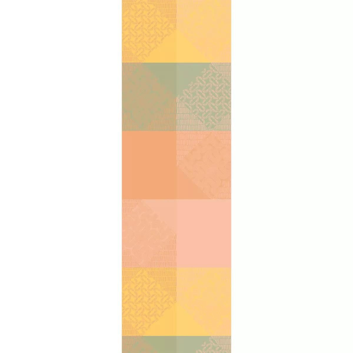 Garnier Thiebaut Tischläufer Tischläufer Mille Empreintes Pastel 48x150 cm, jacquard-gewebt