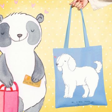 Mr. & Mrs. Panda Tragetasche Bologneser Moment - Sky Blue - Geschenk, Beuteltasche, Welpe, Stoffbe (1-tlg), Design-Highlight