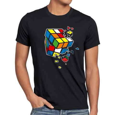 style3 Print-Shirt Herren T-Shirt Sheldon Cube zauberwürfel cooper big bang rubik explosion theory