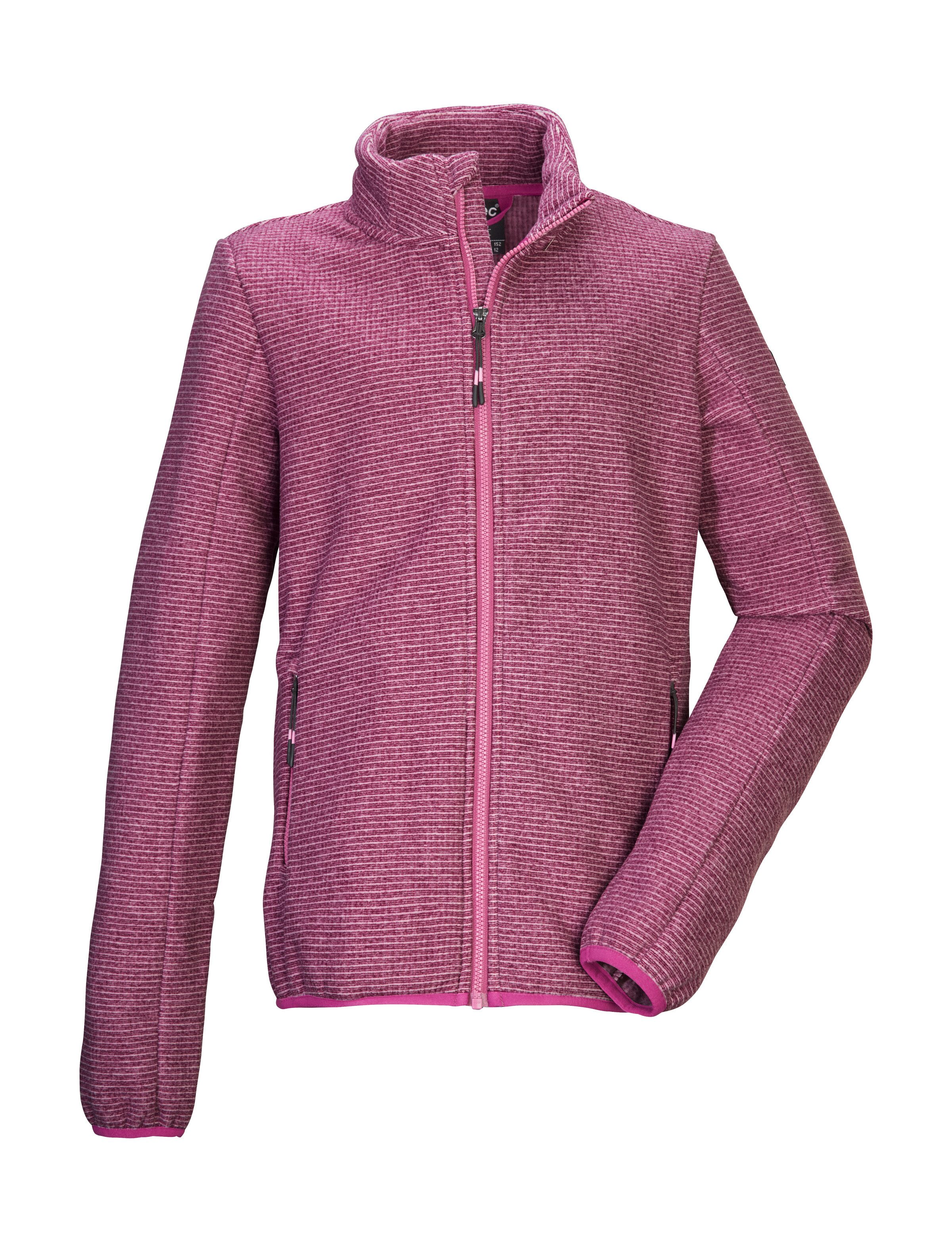 Killtec Fleecejacke KOW 215 GRLS KNTFLC JCKT Strickfleecejacke für Kids, Kinnschutz, Zipper-Taschen