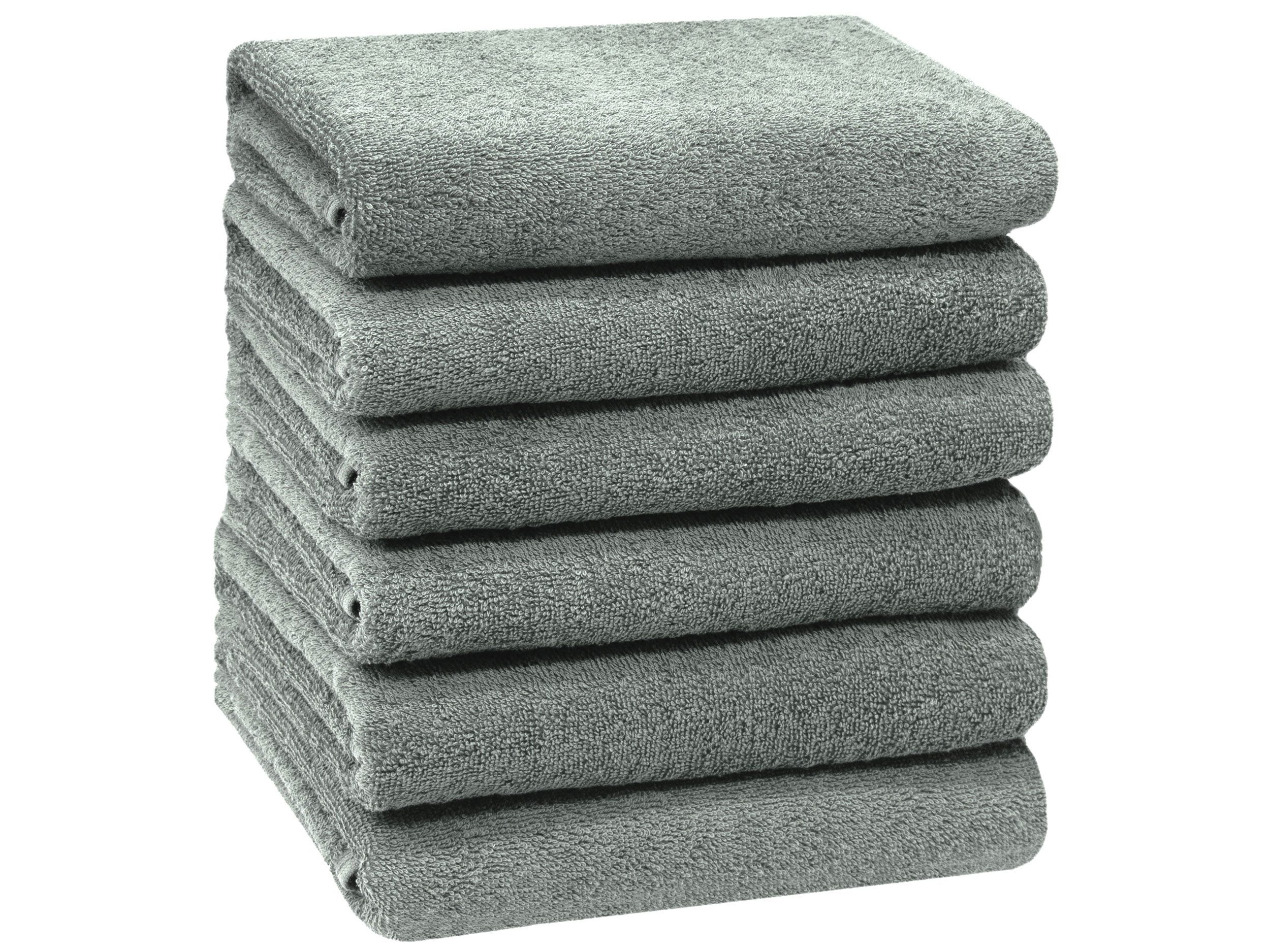 ZOLLNER Handtücher, Walkfrottier (6-St), 50 x 100 cm, 100% Baumwolle, vom H günstig online kaufen