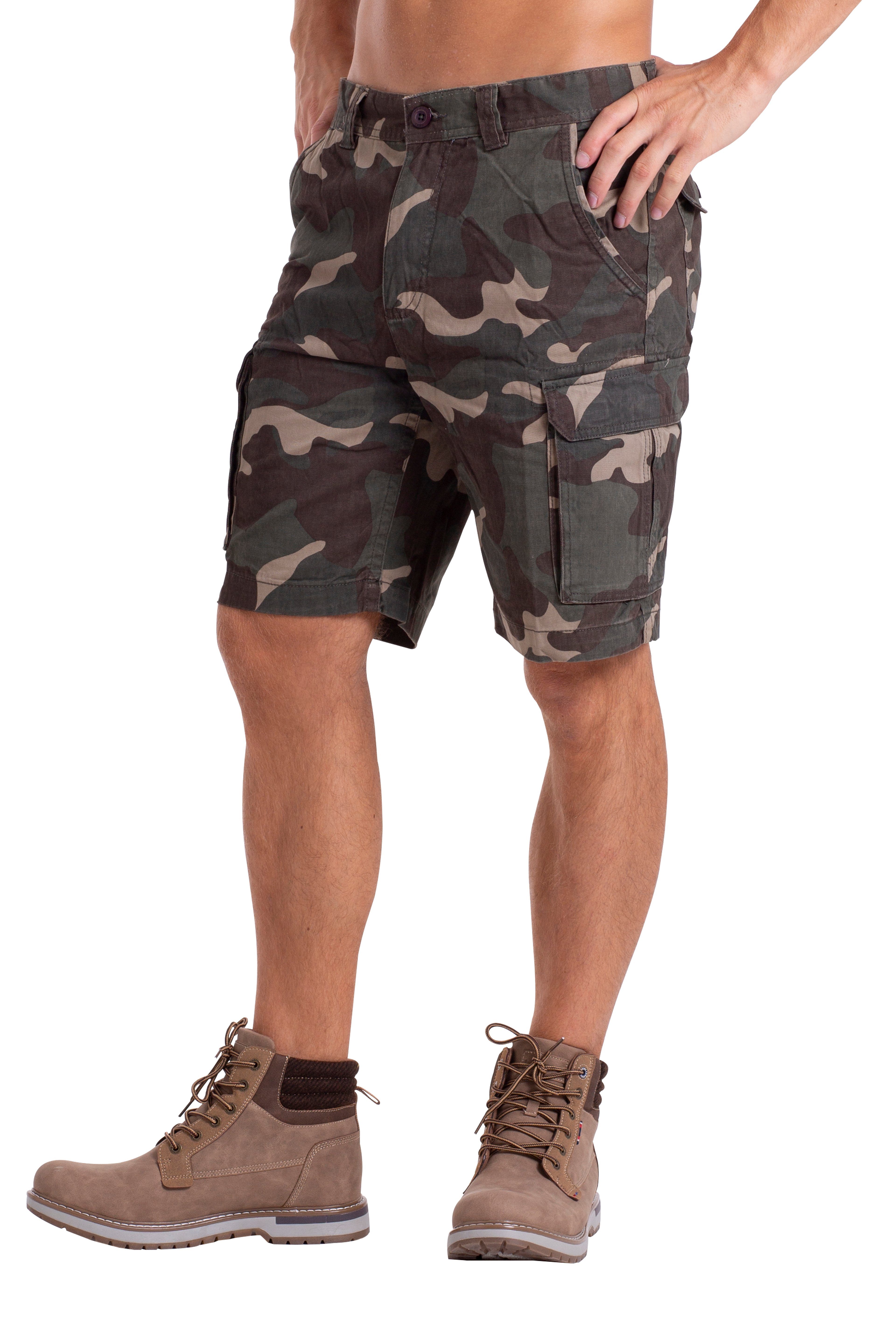 BlauerHafen Cargobermudas Herren Heer Camouflage Cargo Shorts Baumwolle Com günstig online kaufen