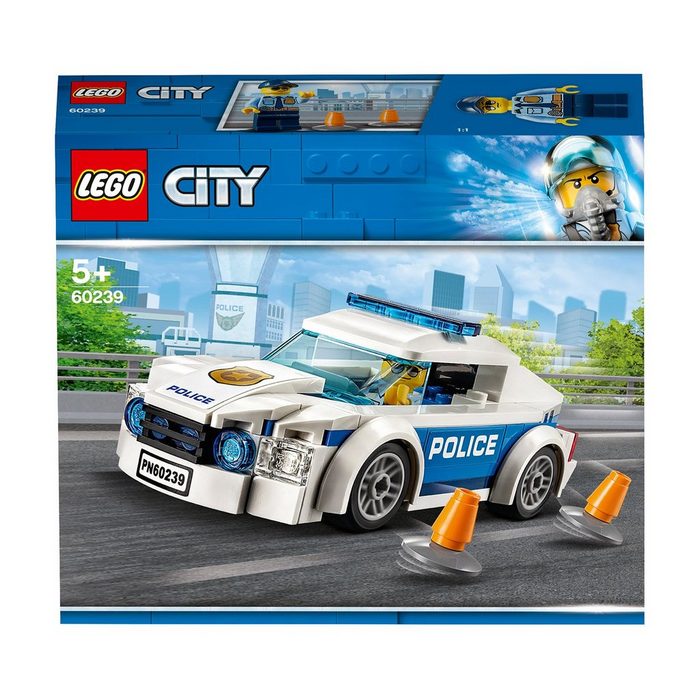 LEGO® Konstruktionsspielsteine LEGO® City - Streifenwagen (Set 92 St)