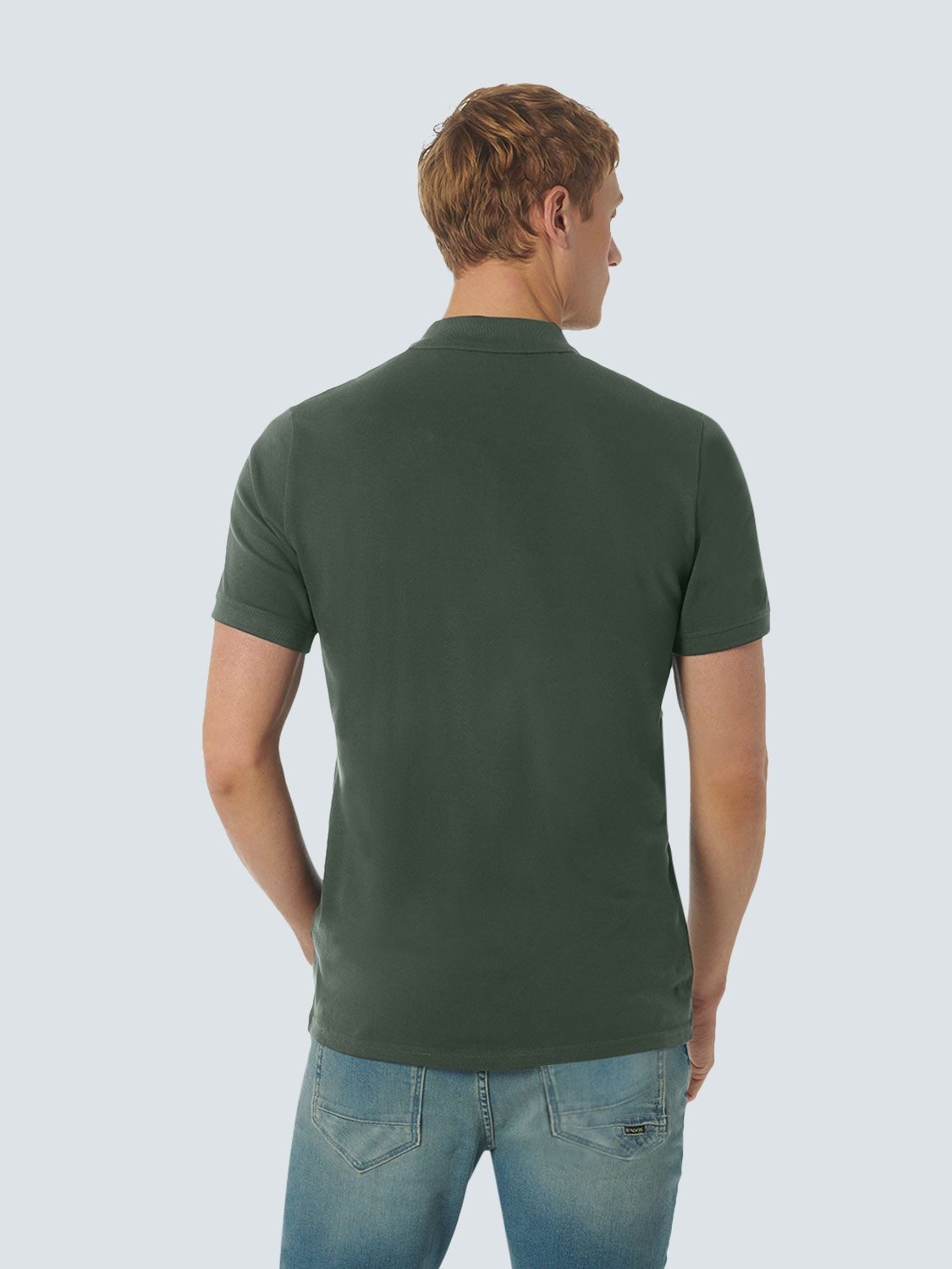 NO EXCESS Poloshirt - kurzarm Poloshirt - Basic Polo - T-Shirt einfarbig - Solid Stretch