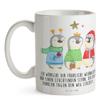 Mr. & Mrs. Panda Tasse Winterzeit Heilige drei Könige - Weiß - Geschenk, Kaffeetasse, Weihna, Keramik, Langlebige Designs