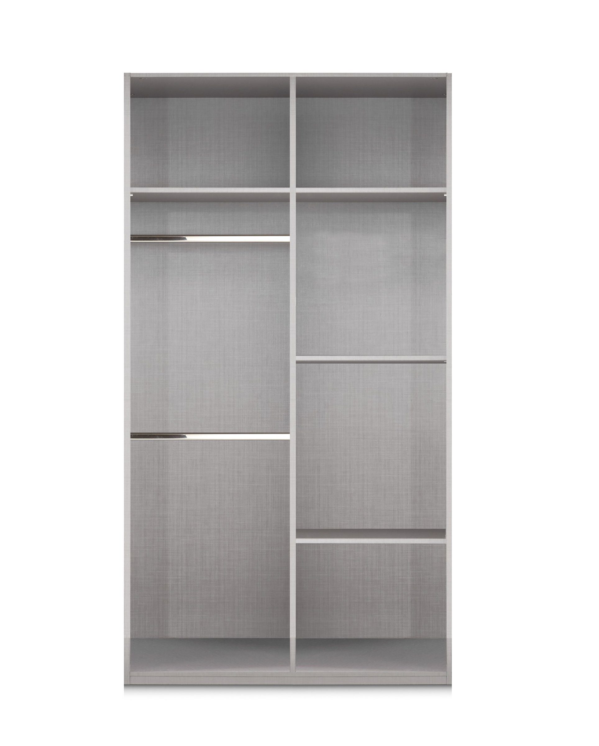 freiraum Kleiderschrank Borkum (BxH: 4 cm) WEISS 91x199 mit in Einlegeböden