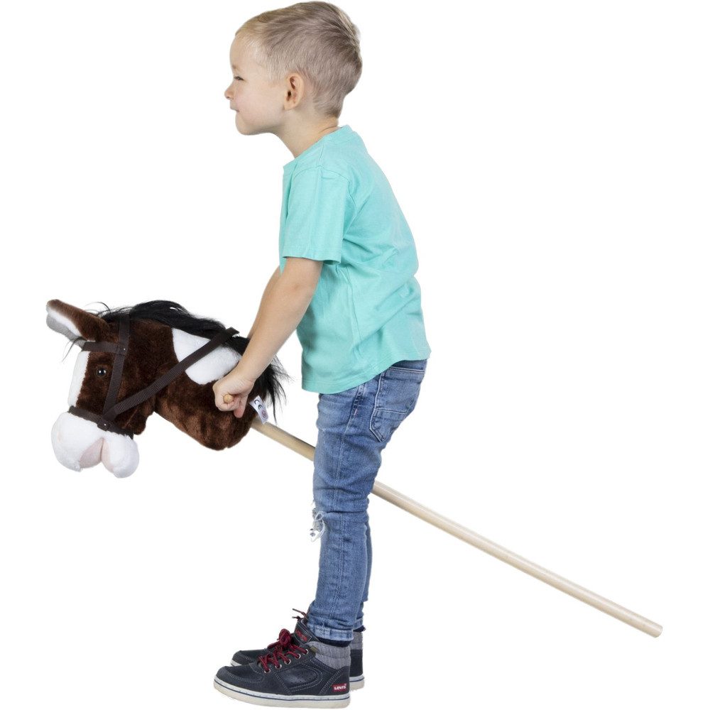 Besttoy Plüschfigur Besttoy - Steckenpferd - braun/weiß - ca. 100 cm günstig online kaufen