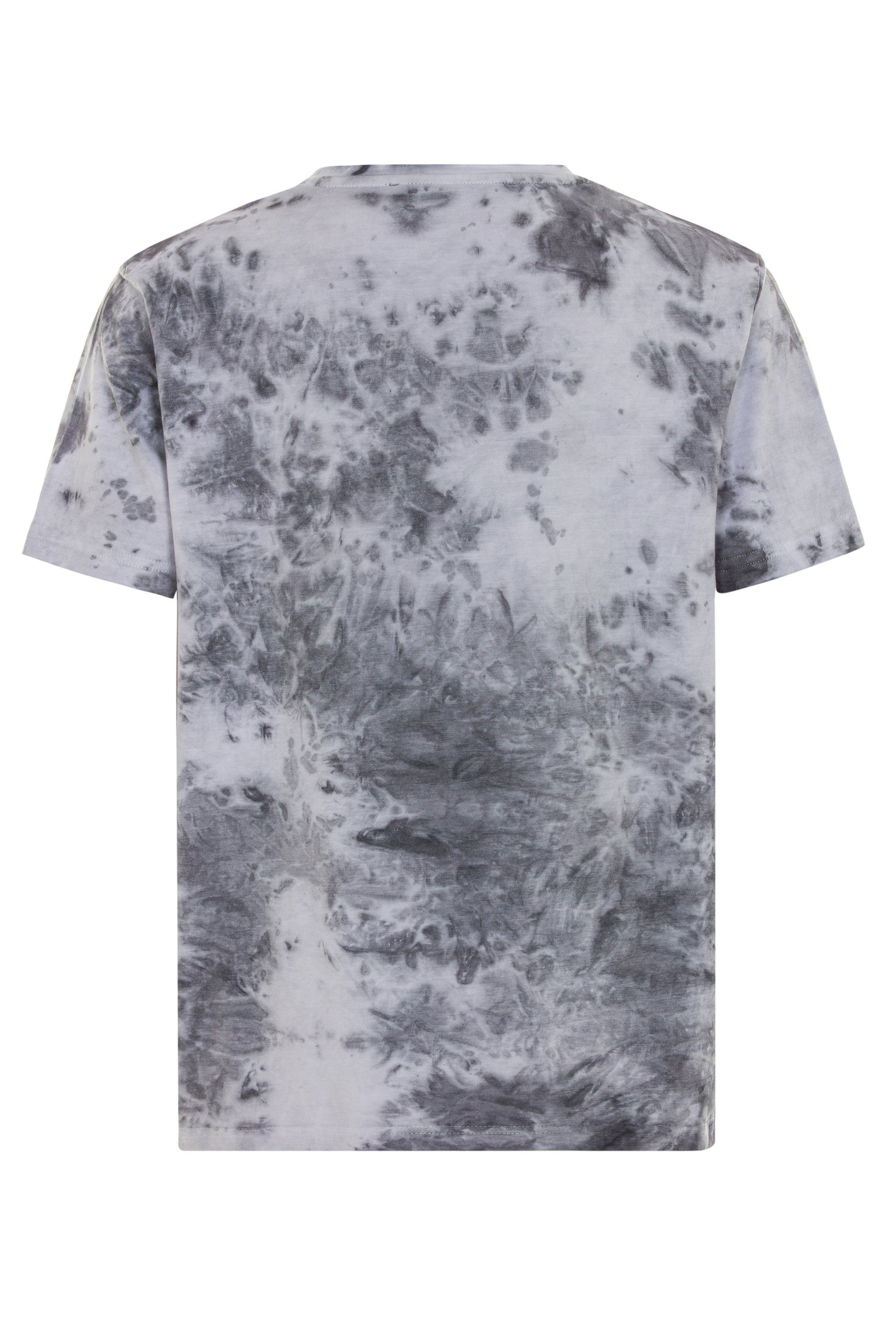 Cipo & Baxx T-Shirt anthrazit großflächigem Markenprint mit
