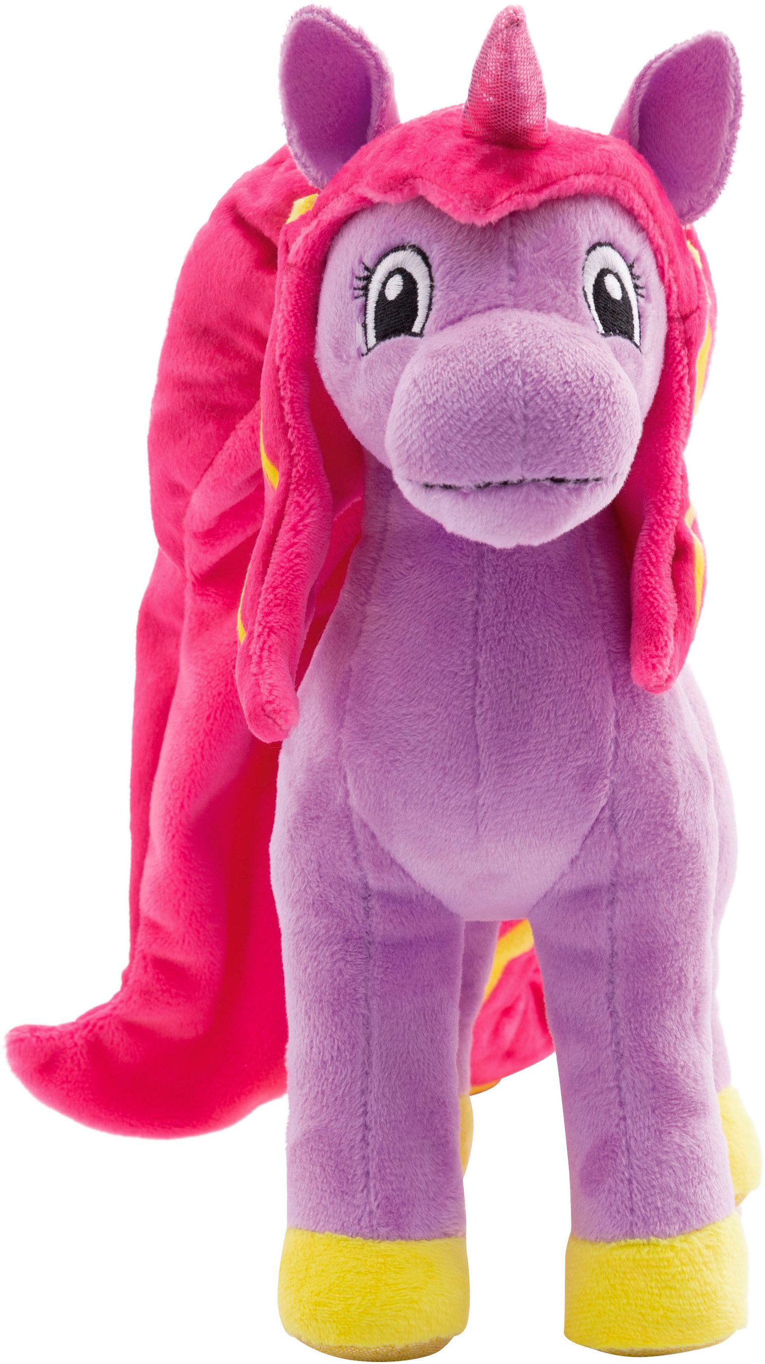 Nici Kuscheltier Lissy PONY, Einhorn Mandy lila-pink, 22 cm stehend