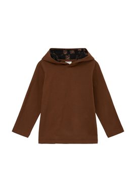 s.Oliver Langarmshirt Longsleeve mit gefütterter Kapuze