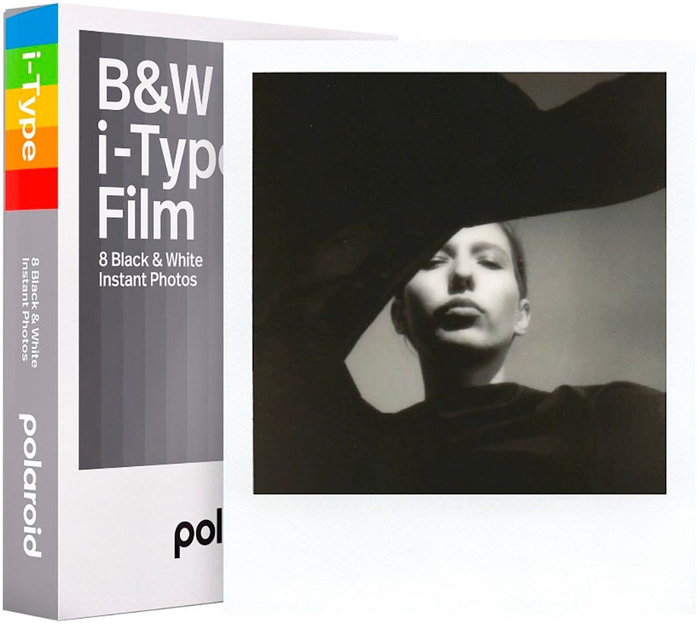 Polaroid Sofortbildfilm i-Type B&W Film 8x, 8