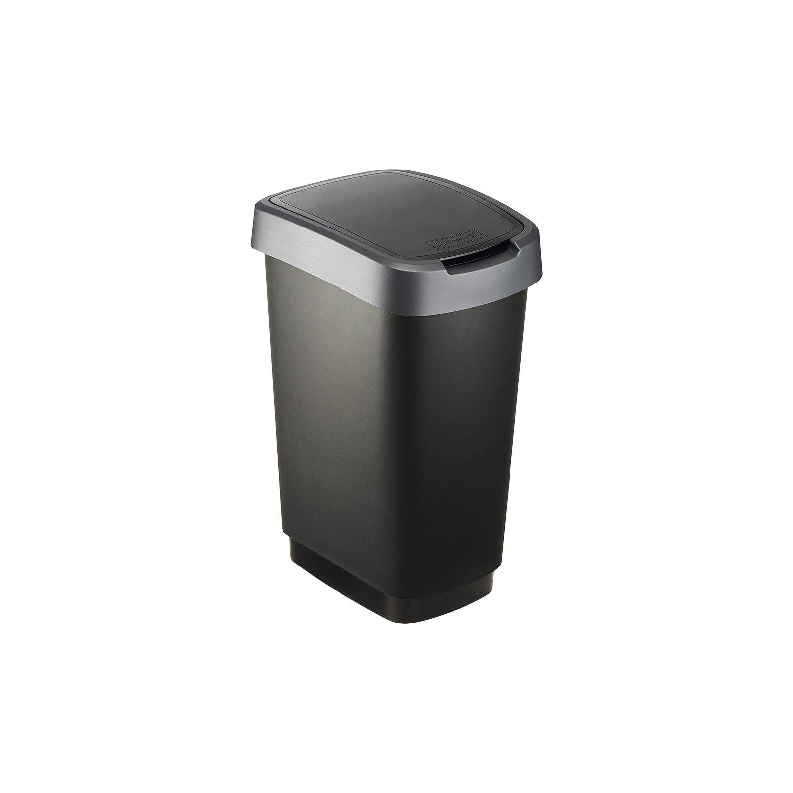 ROTHO Mülleimer Twist Mülleimer 25l mit Deckel, Kunststoff (PP) BPA-frei