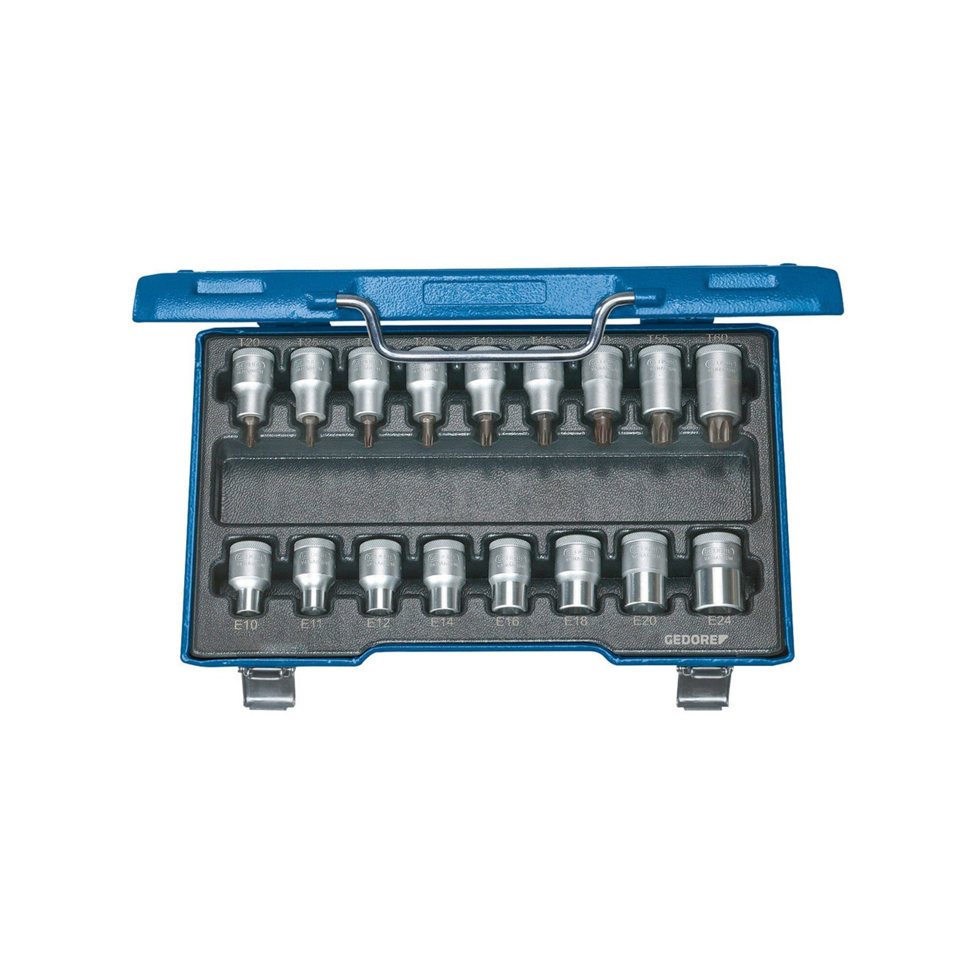 Gedore Steckschlüssel Gedore ITX 19 TX-017 Schraubendreher-Satz 1/2" 17-teilig Innen+Außen-T