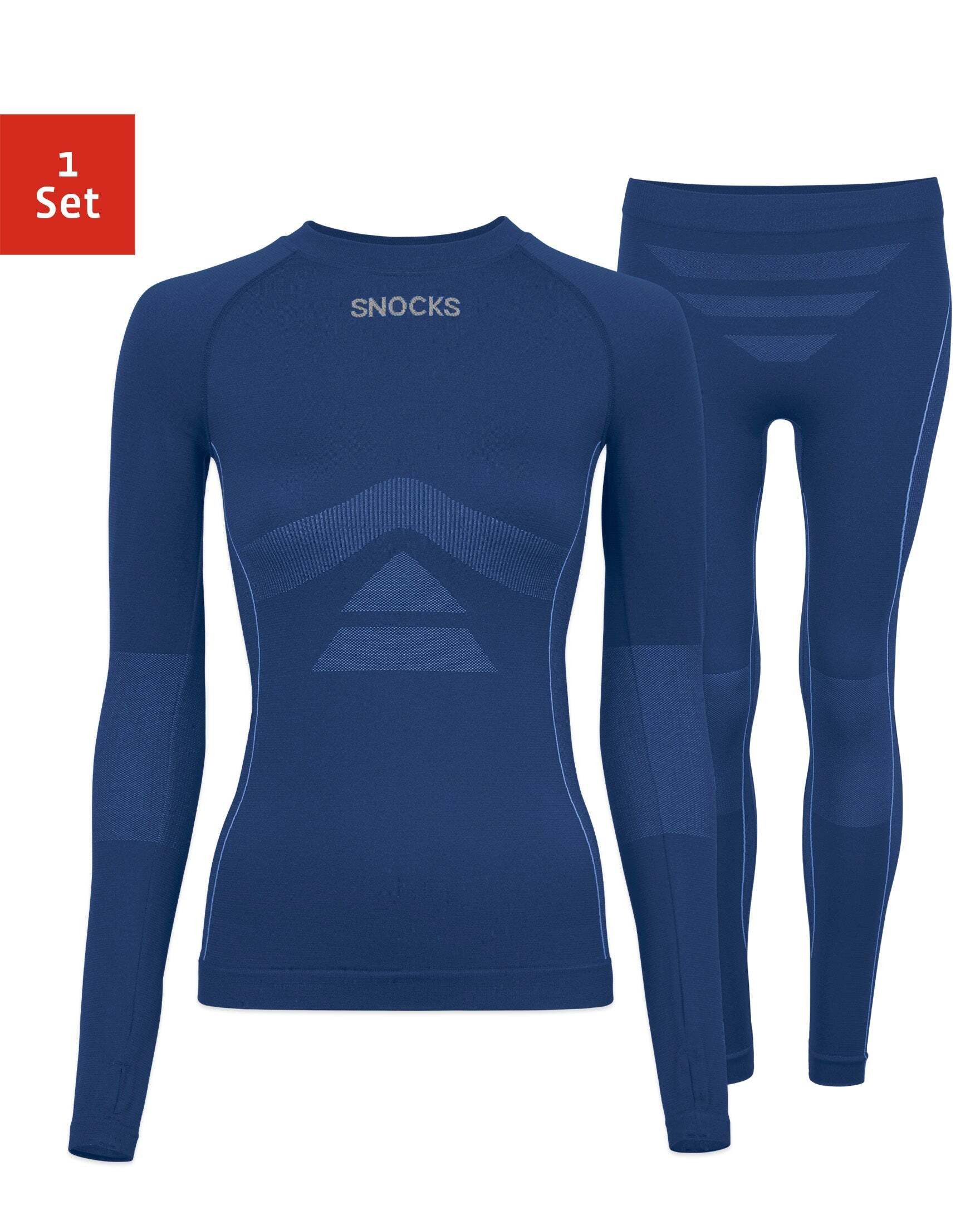 SNOCKS Funktionsunterhemd Thermo Set für Damen Thermounterwäsche (1 Set, 1- günstig online kaufen