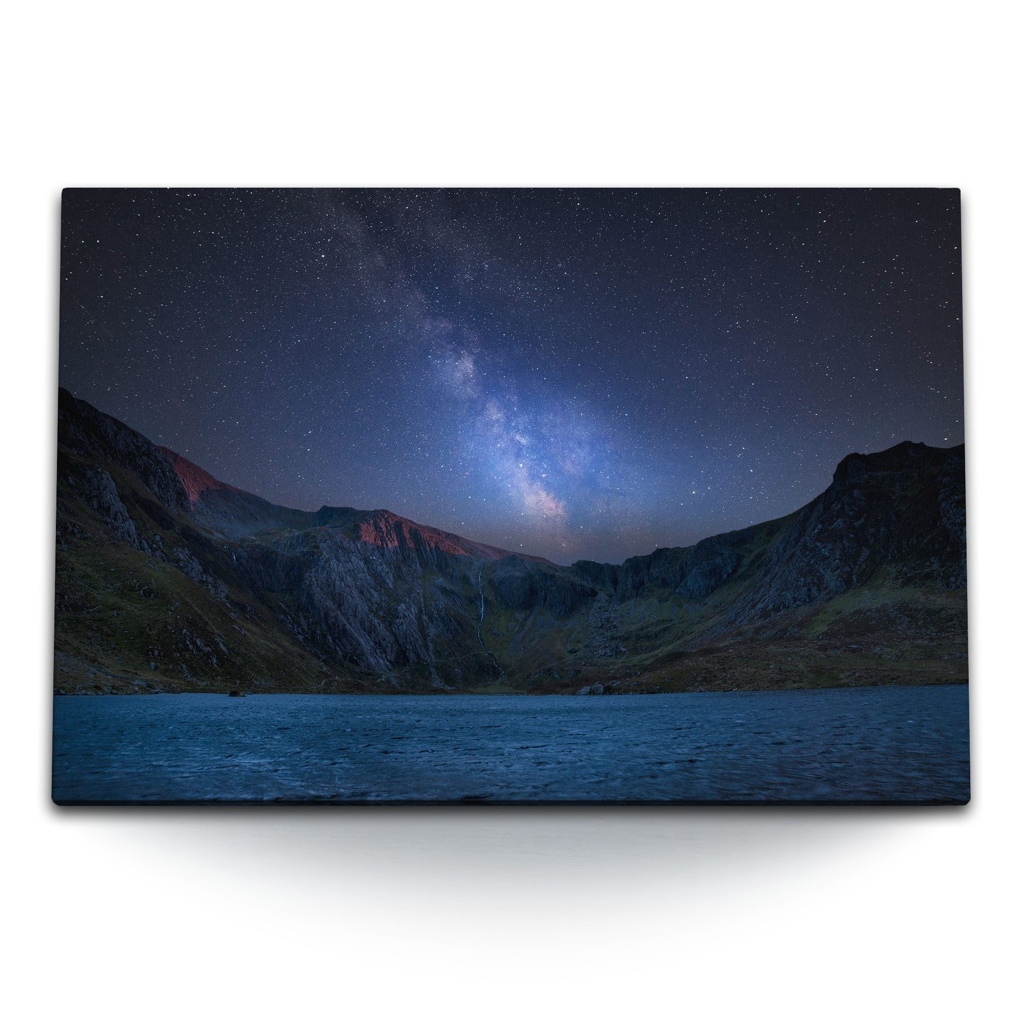 Leinwandbild 120x80cm Wandbild auf Leinwand Milchstraße Galaxie Astrofotografie Ste