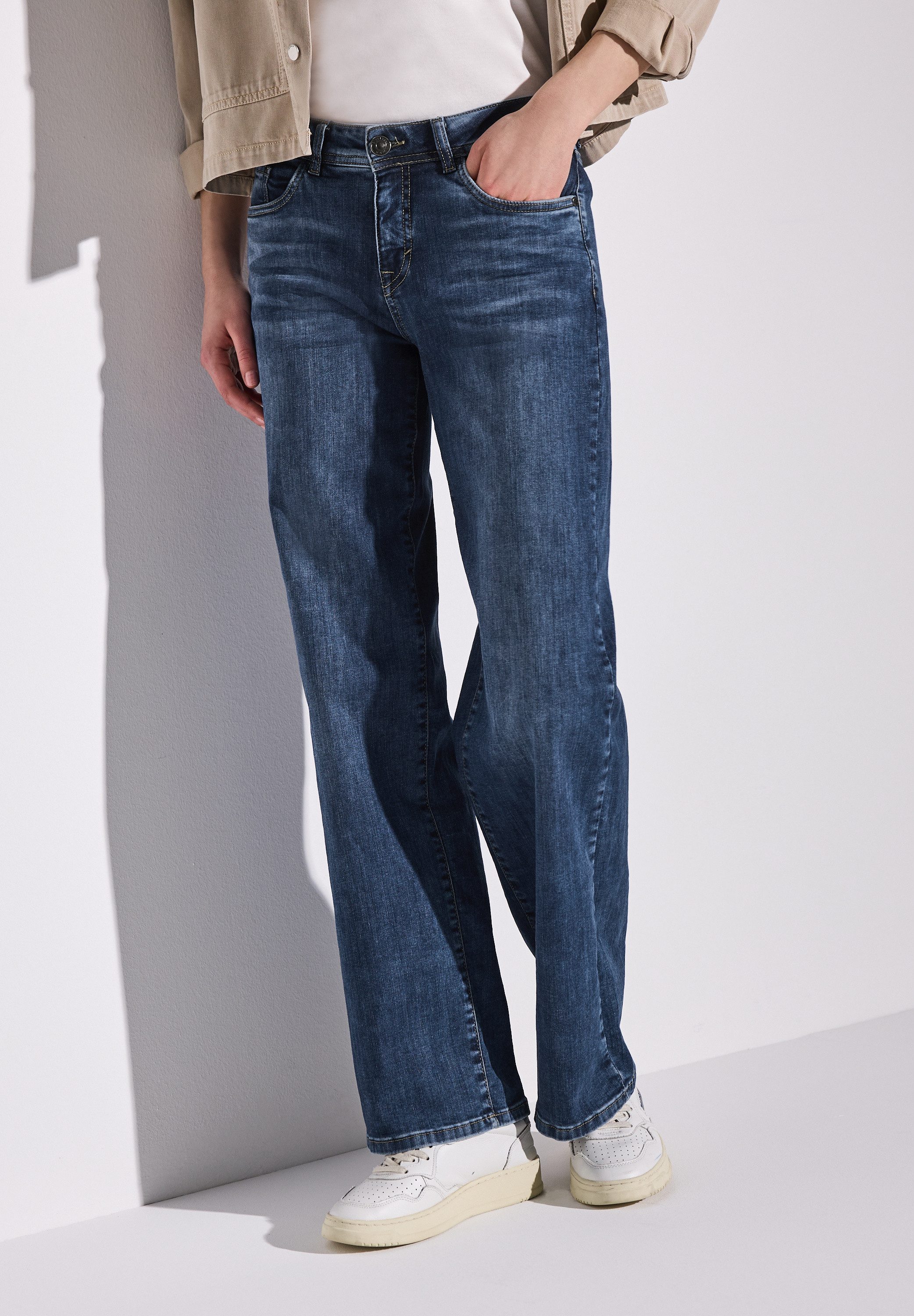 STREET ONE Loose-fit-Jeans Middle Waist