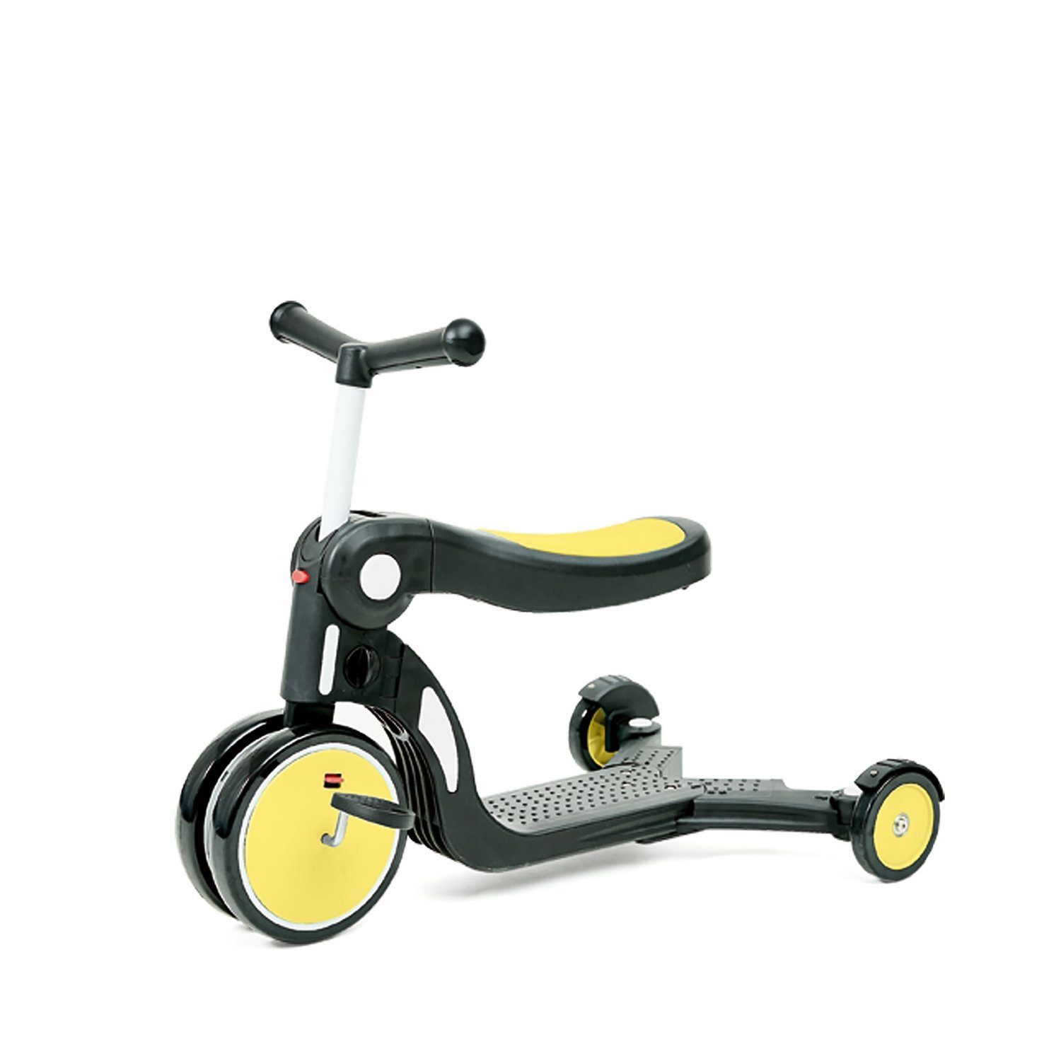 Cityroller in 4 Ride All Dreirad gelb Kinderroller Chipolino Laufrad 1, höhenverstellbar