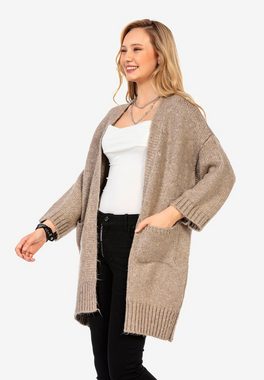 Cipo & Baxx Strickjacke mit aufgesetzten Taschen