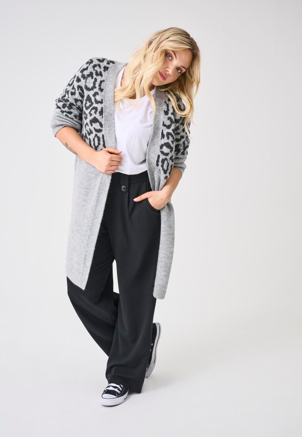 ONLY CARMAKOMA Strickjacke CARJADE ANIMAL L/S günstig online kaufen