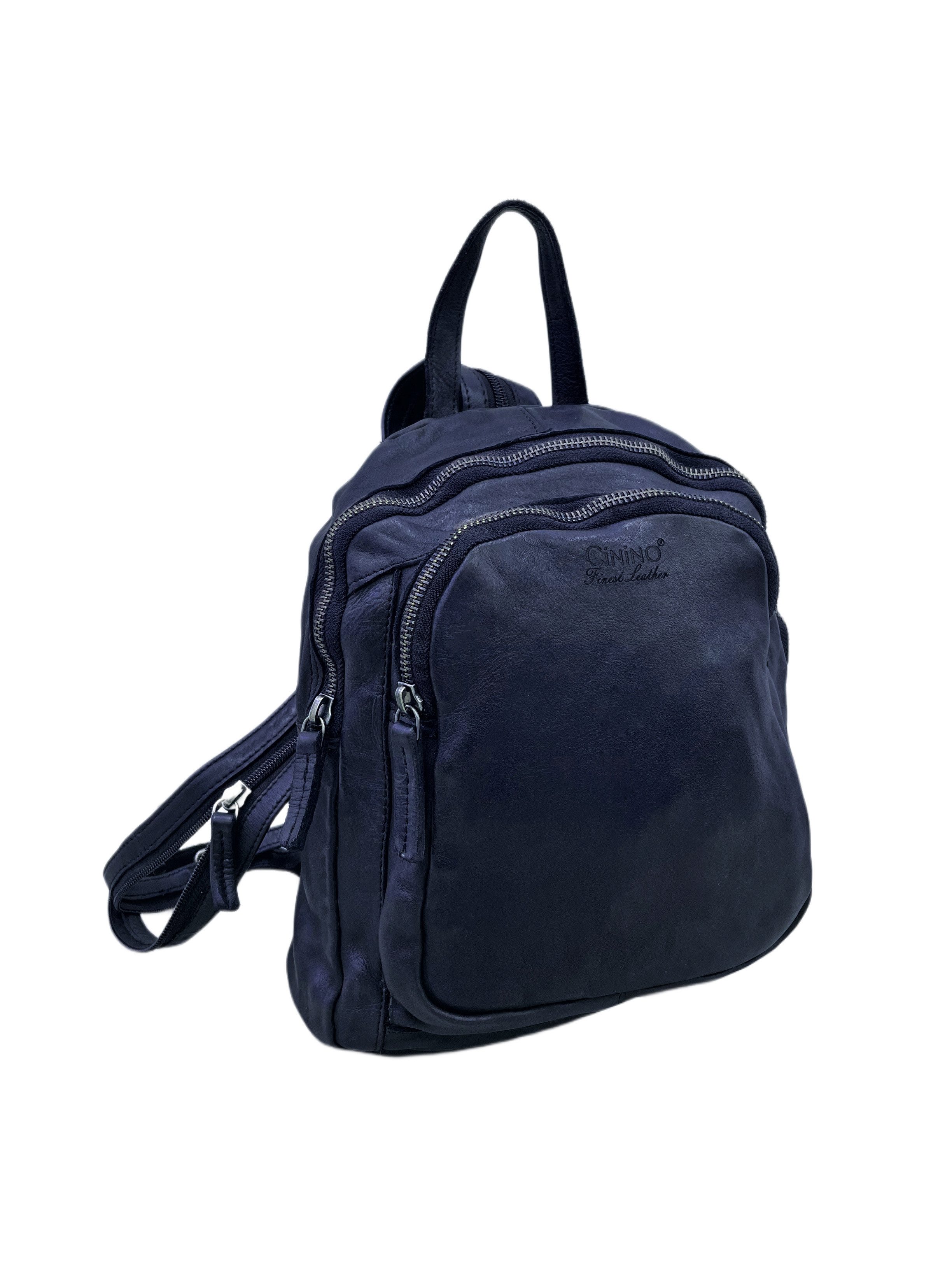 Cinino Cityrucksack AVA, Vintage Lederrucksack günstig online kaufen