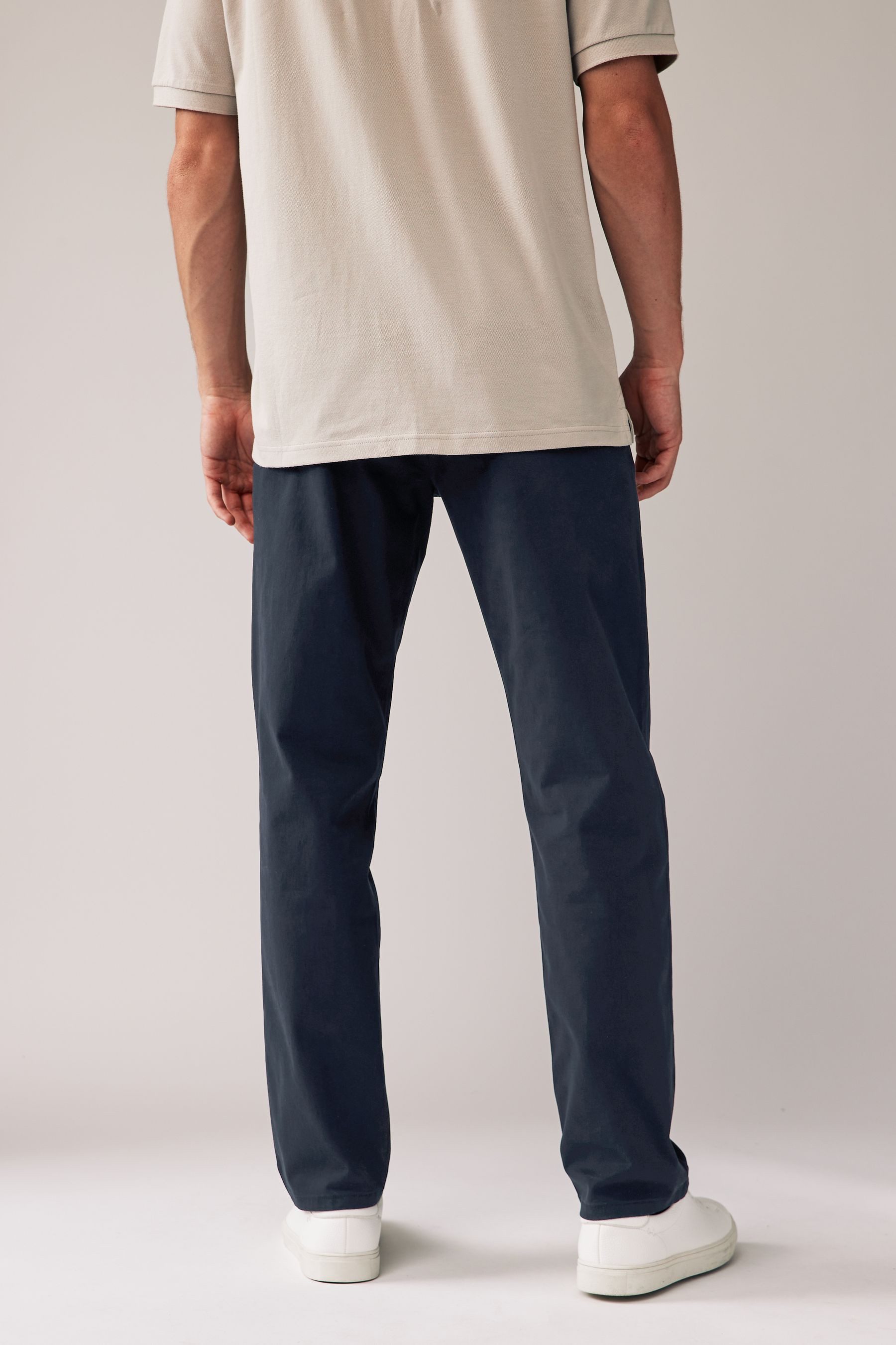 Next Chinohose Straight Fit Chinohose mit Stretch im 2er-Pack (2-tlg)