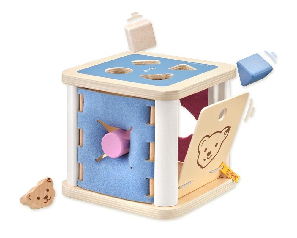 Selecta Greifling Sortierbox blau rosa Knopf im Ohr 64308