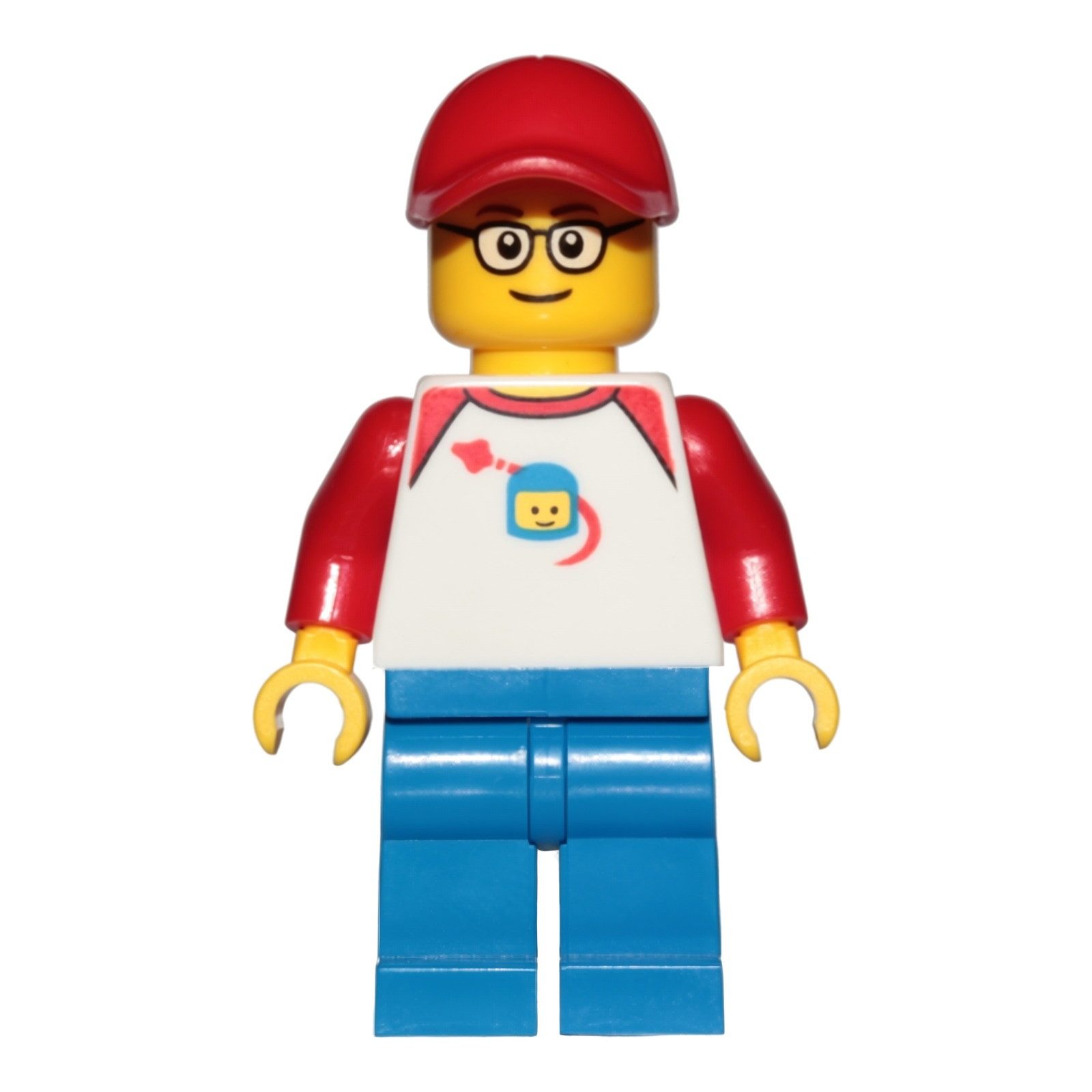 LEGO® LEGO Minifigur Man - Classic Space Shirt with Red Sleeves (trn247) Spielbausteine von lego®