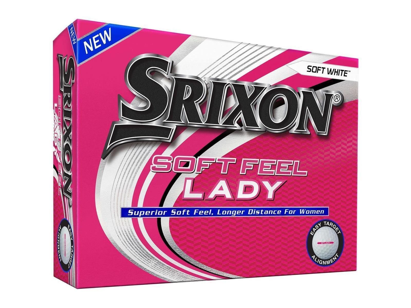 Srixon Golfball Srixon Soft Feel Golfball, Ladies/Damen I WEIß 12 Bälle/ 1 Dz., unglaubliche Weichheit und maximale Distanzleistung