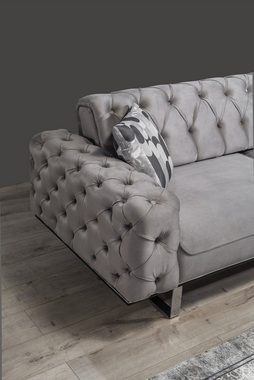 Villa Möbel Ecksofa Roma, 1, Quality Made in Turkey- Pflegeleichter Mikrofaserstoff