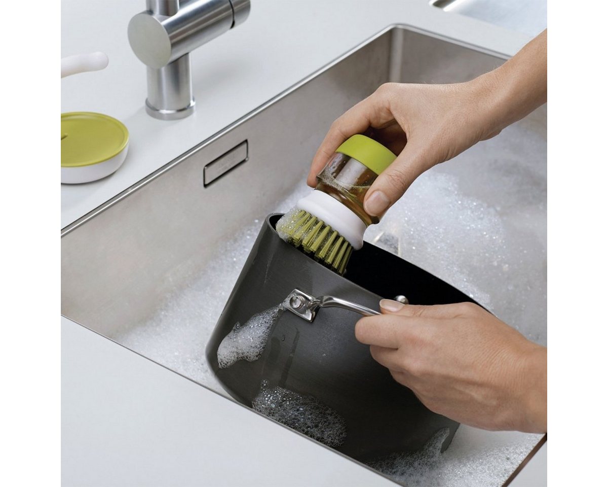 Thumbnail - Joseph Joseph Spülmittelspender Spülbürste Palm Scrub grau