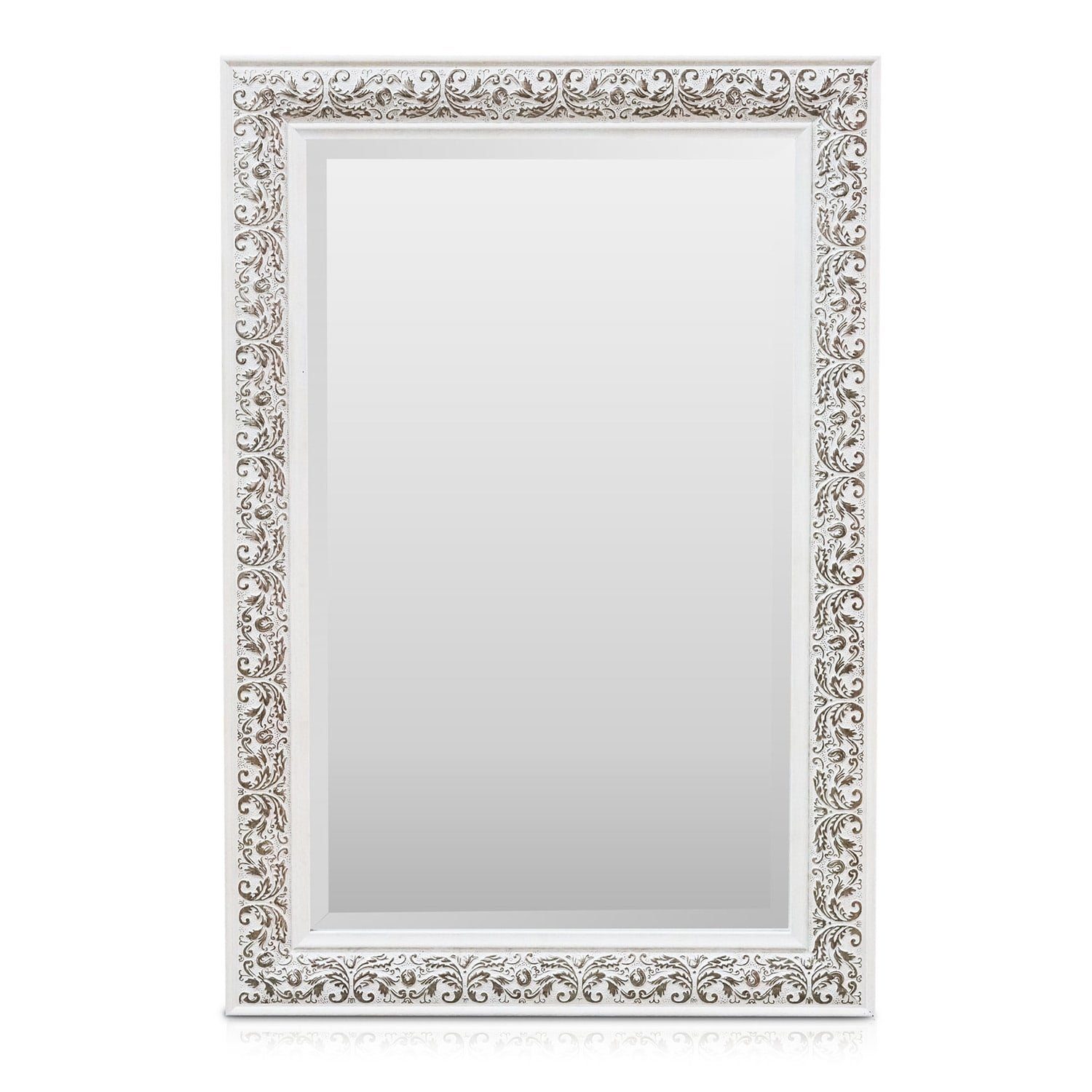 Casa Chic Spiegel Stratford Wandspiegel 90 x 60 cm Silber | Silber