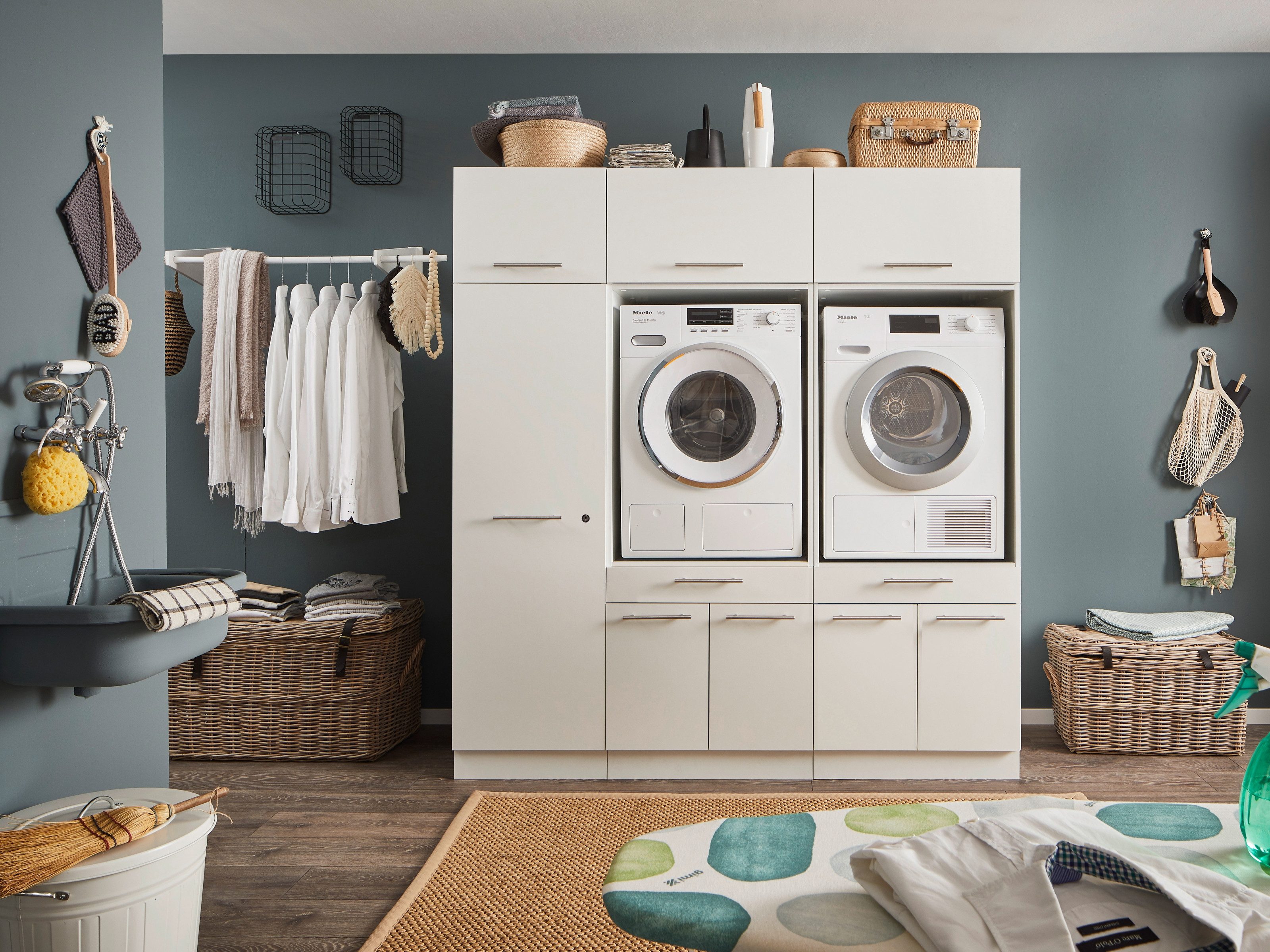 freiraum Waschmaschinenumbauschrank LAUNDREEZY in weiß - günstig online kaufen