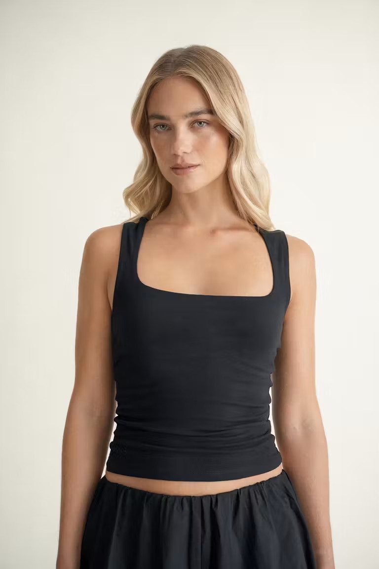 Gina Tricot Shirttop Square neck tank top - Tanktop mit eckigem Ausschnitt - Damen Top