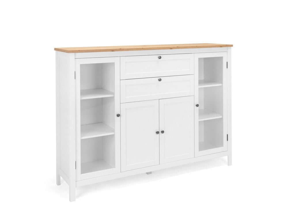 Highboard  Mazzano ¦ weiß ¦ Maße (cm): B: 160 H: 120 T: 40.0 Kommoden & Sid günstig online kaufen