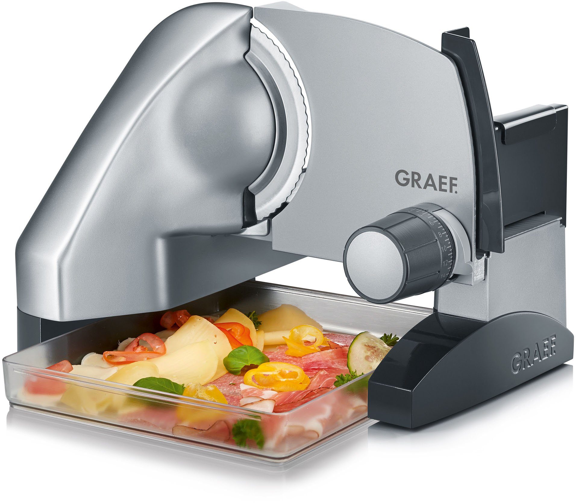 Graef Allesschneider SlicedKitchen SKS 50000, 170 W, inkl. Aufbewahrungsbox & MiniSlice-Aufsatz