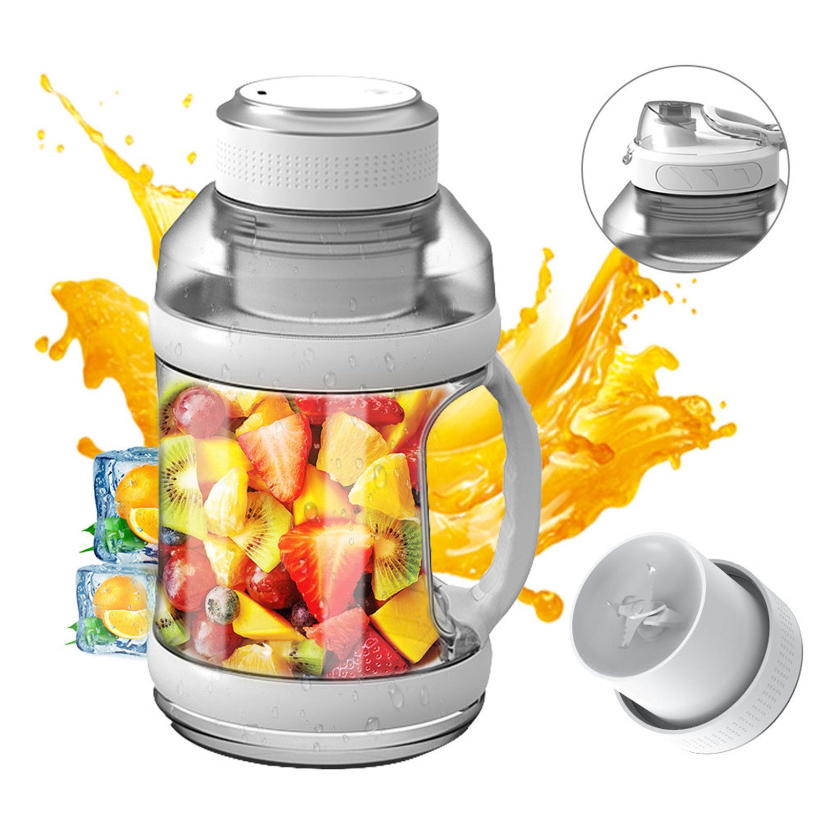 Protein Shaker Tragbare Saftmixer-Flasche für unterwegs für Shakes und Smoothies
