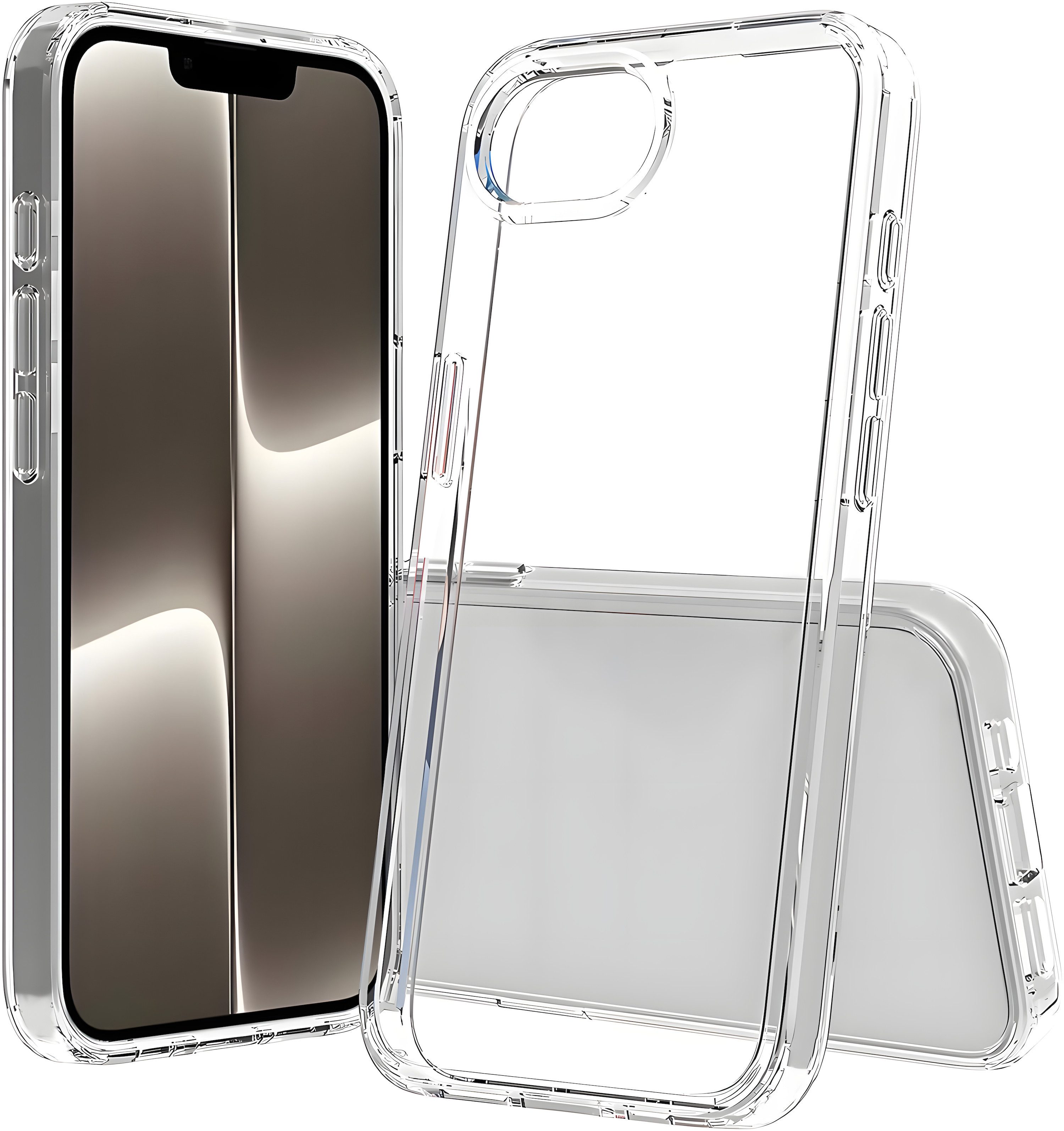 AVANA Handyhülle für Apple iPhone 16e Hülle Silikon Schutzhülle Klar Slim Fit Case, Bumper, Cover, Transparent