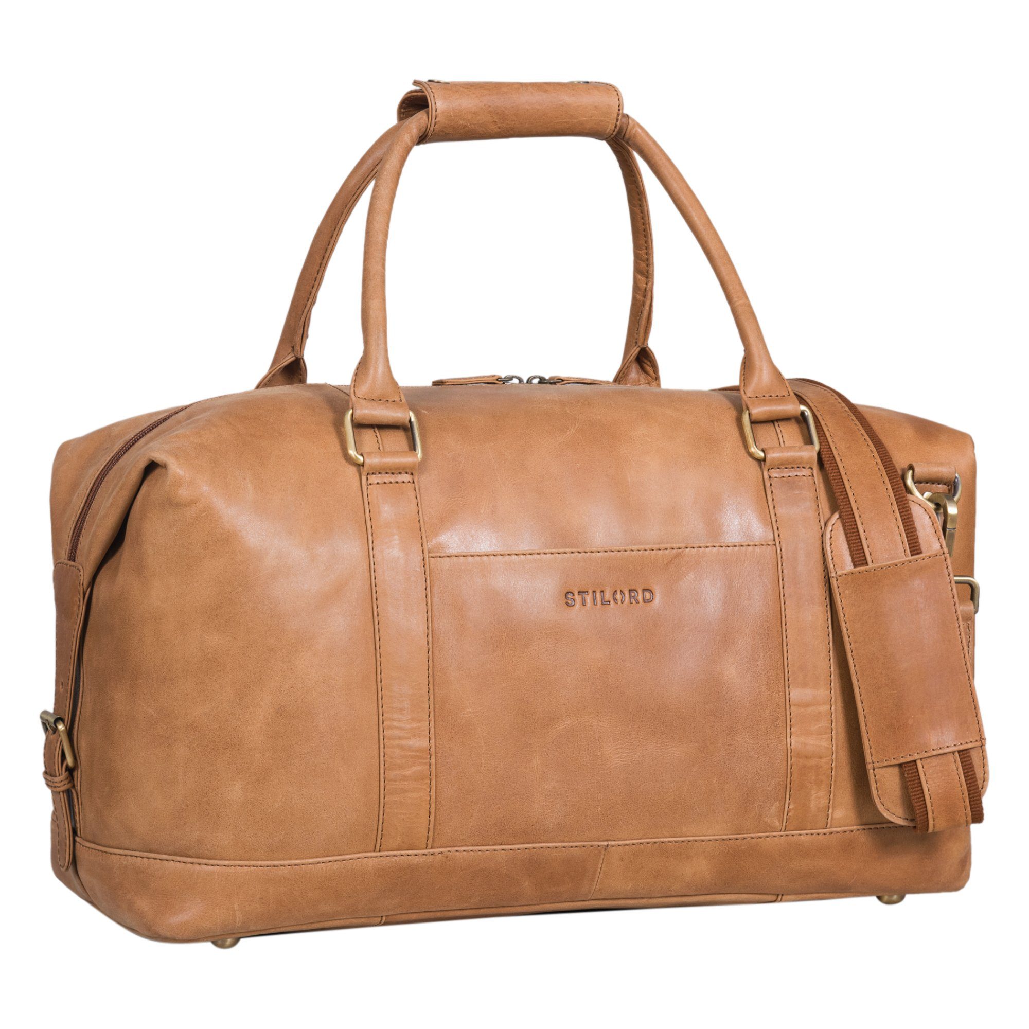 STILORD Weekender "Viator" Leder Reisetasche Weekender im Großformat für Damen Herren