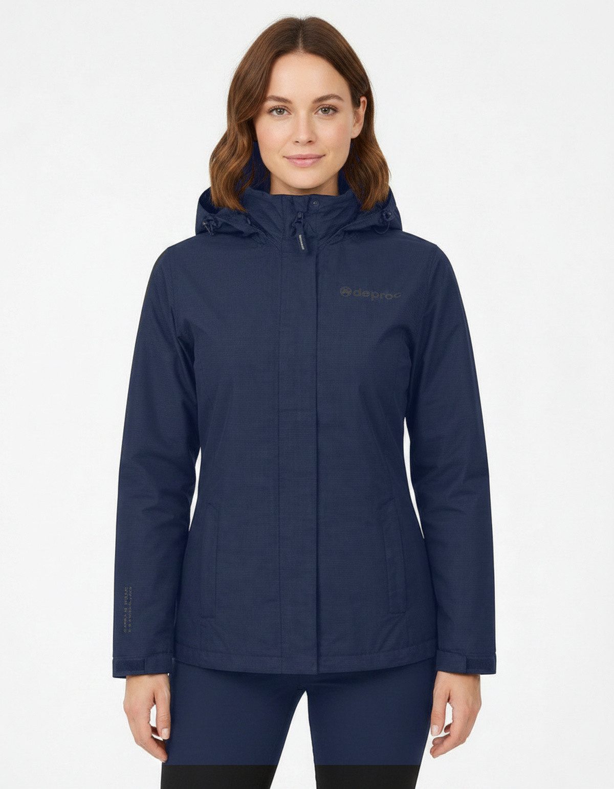 DEPROC Active Funktionsjacke LAVAL II WOMEN Funktionsjacke, Wanderjacke, Regenjacke abnehmbare Kapuze
