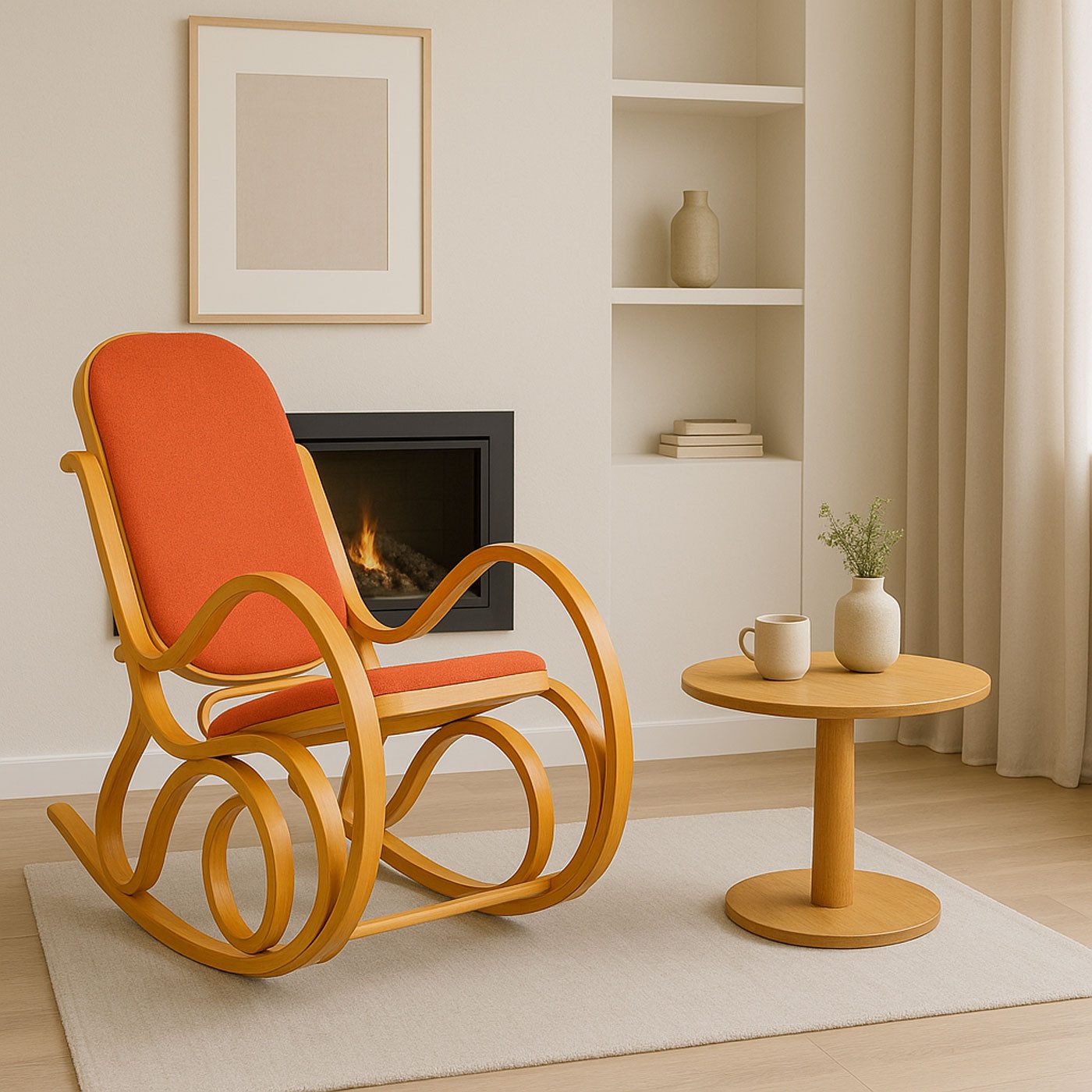 MCW Schaukelstuhl Gallarate, Retro-Design, Stabiles Gestell, günstig online kaufen