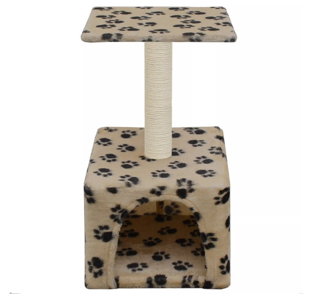Thumbnail - vidaXL Kratzbaum Katzen-Kratzbaum Sisal 55 cm Beige Pfoten-Aufdruck