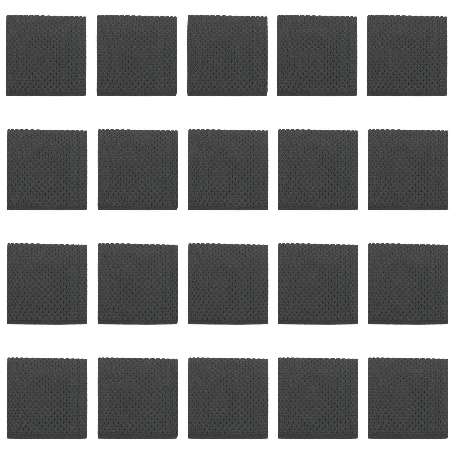 Schaumstoffeinlage 20 x Schaumstoffpolster 80x80x4mm selbstklebend