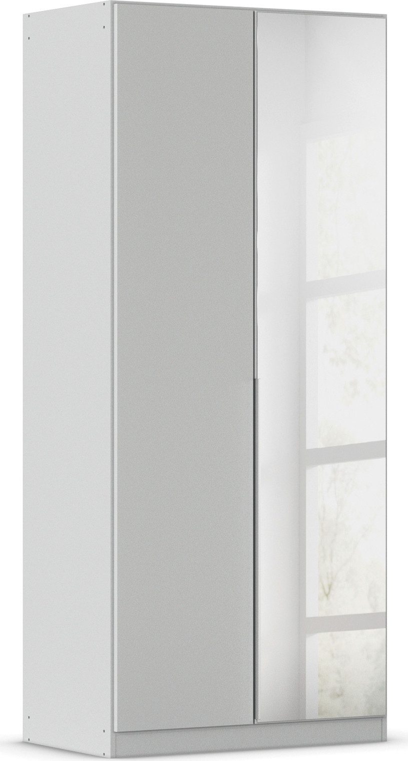 OTTO home Drehtürenschrank Kleiderschrank Schrank Garderobe AGORDO mit Dekor- oder Hochglanzfront (in zwei Griff-Farben, Breiten 91-405 cm) durchdachte Innenausstattung, in 8 Breiten und 2 Höhen MADE IN GERMANY