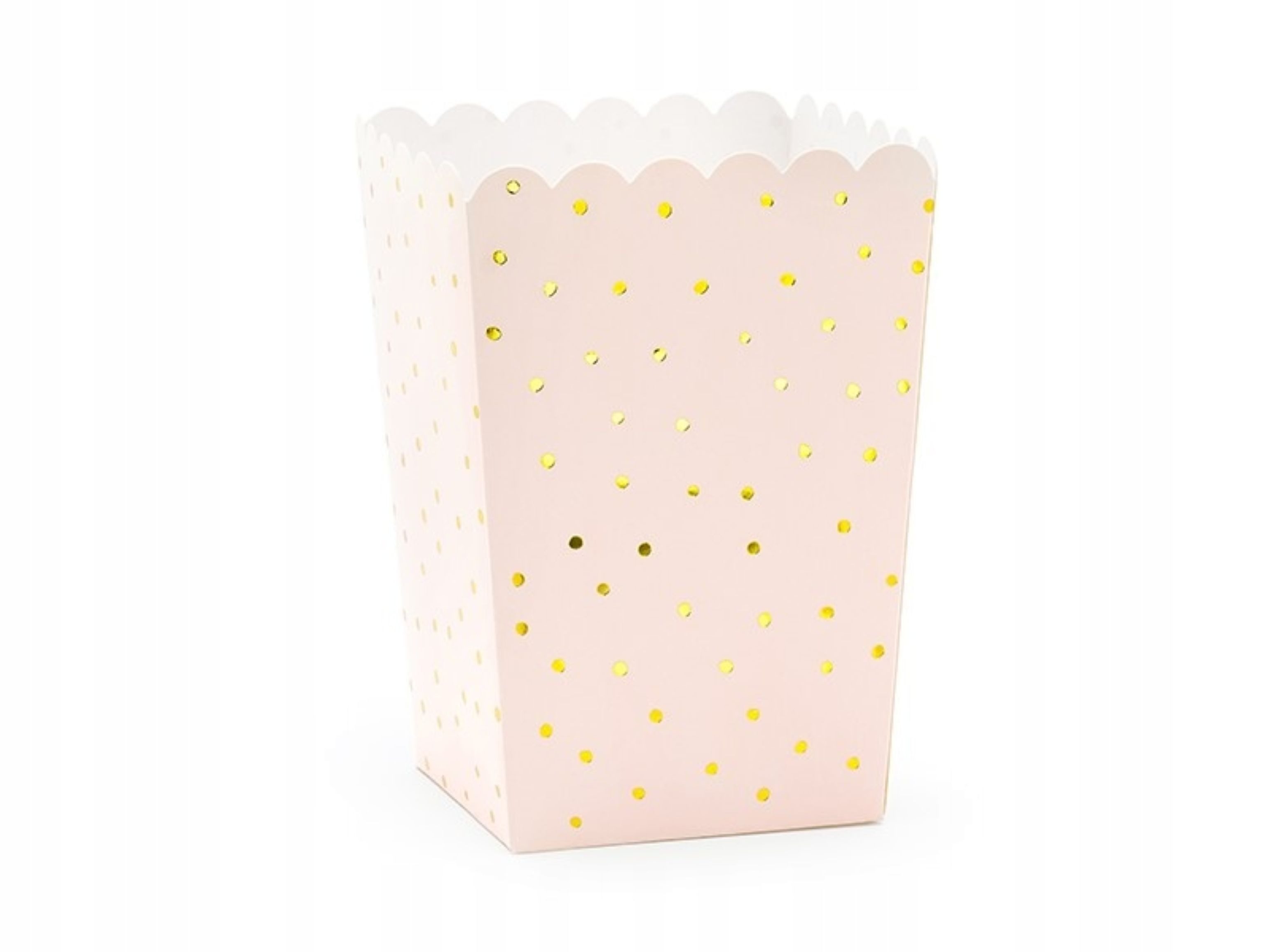 partydeco Karton Rosa Popcornboxen mit Goldakzenten – 6 Stück, perfekt für Partys