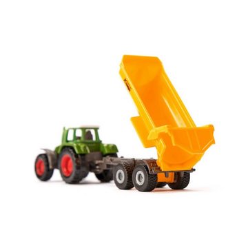 Siku Spielzeug-Auto 1605 Fendt Traktor mit Krampe Muldenkipper