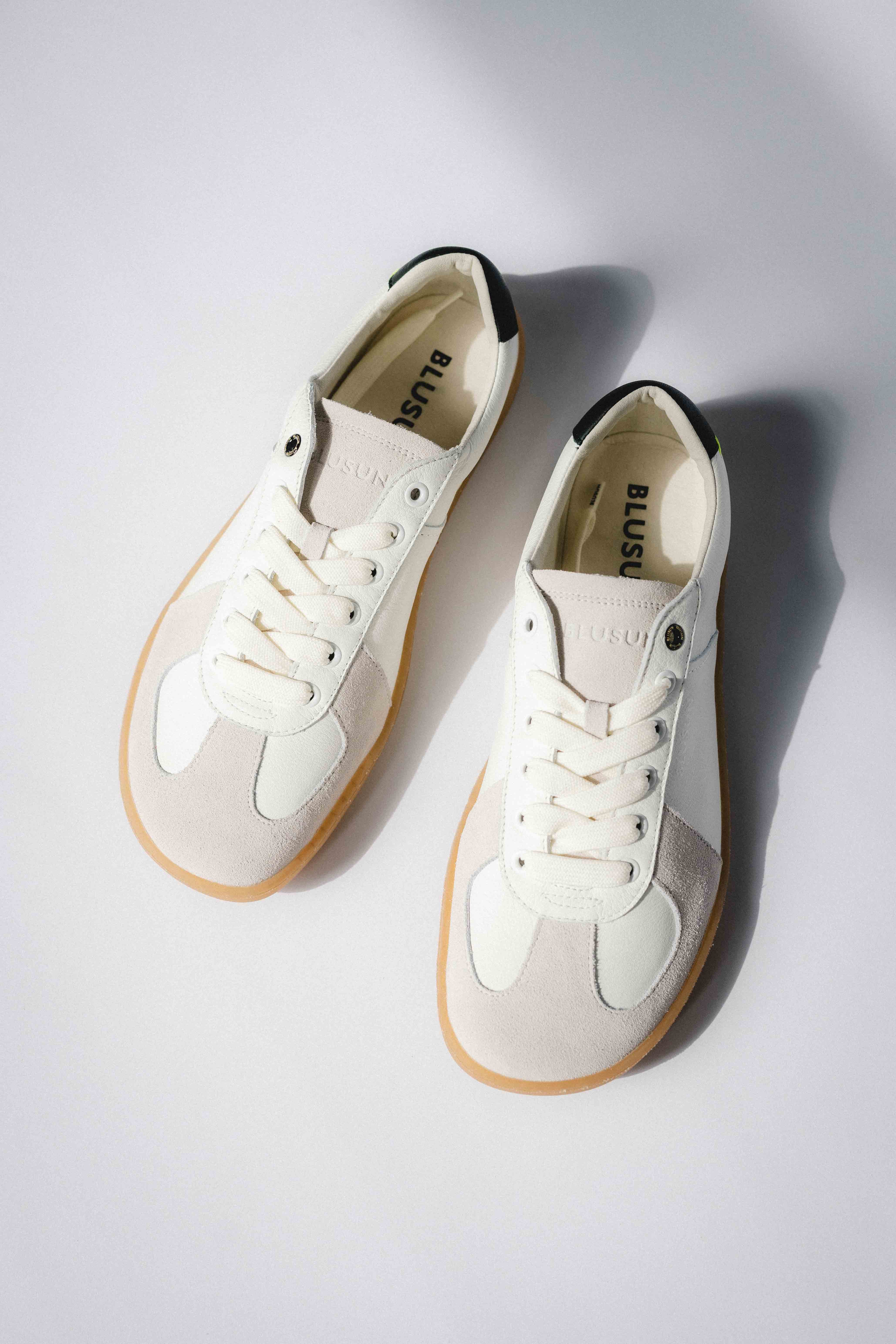 BLUSUN BLSN-200W Damen Barfußschuh Glattleder mit Velour Barfußschuh aus echtem Leder