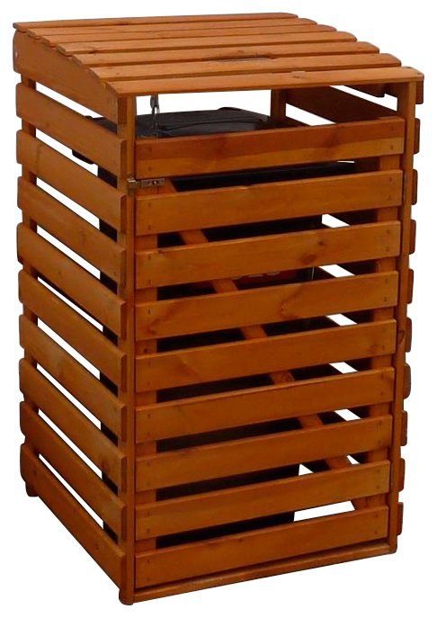 promadino Mülltonnenbox, für 1x240 l aus Holz, BxTxH: 67x90x122 cm