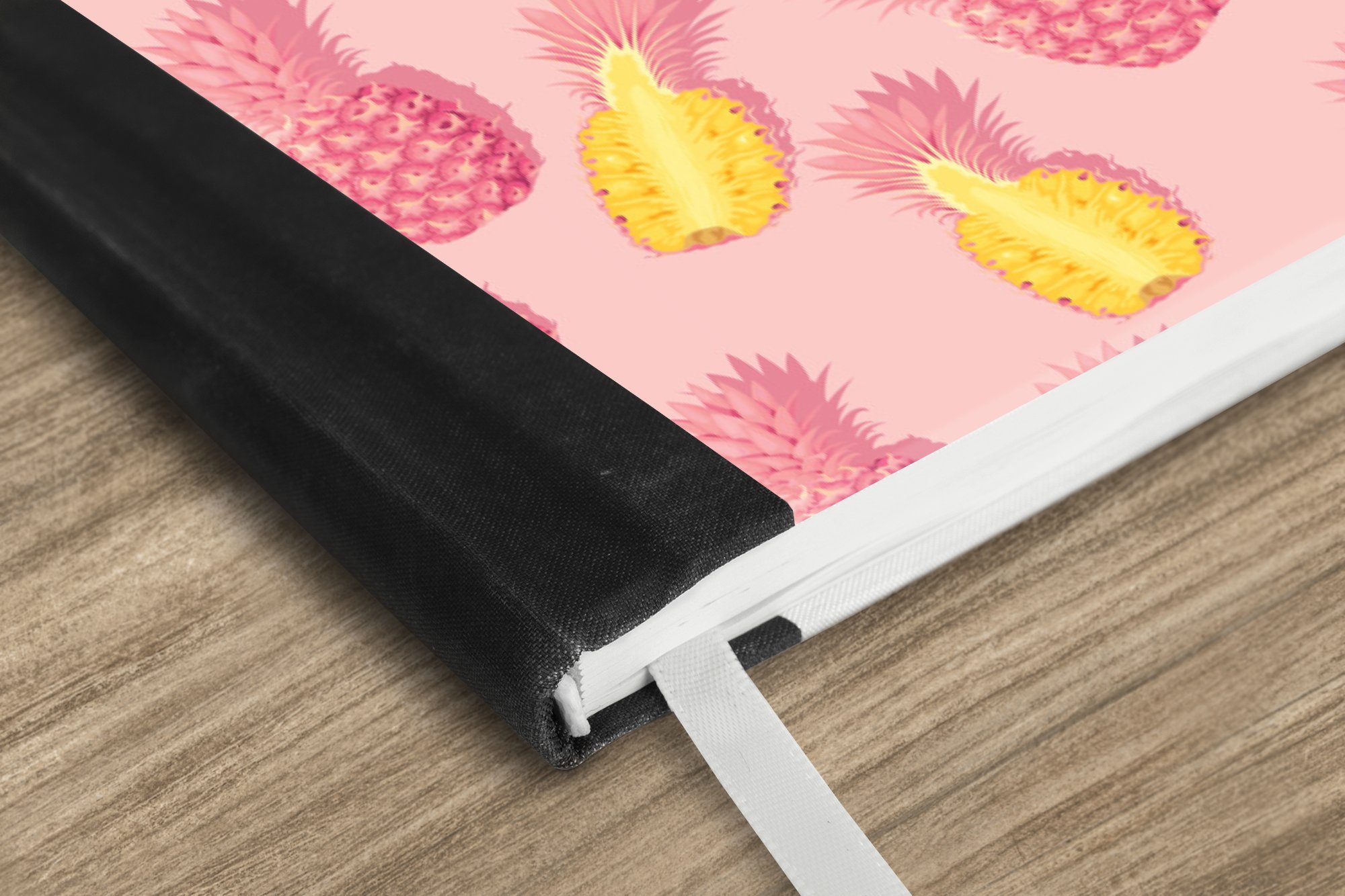 Thumbnail - MuchoWow Notizbuch Sommer - Ananas - Muster, Notebook, Notizblock a5, Tagebuch, Journal Liniert