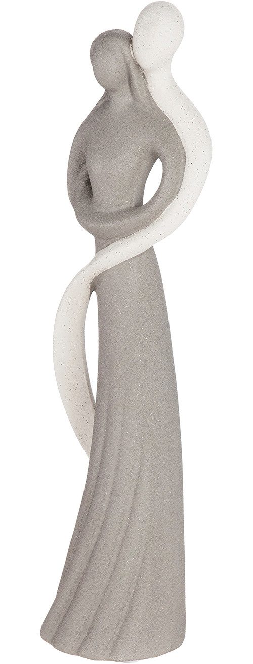 GILDE Skulptur Figur Monroe weiß H. 45,5 cm (1 St), Frauenfigur abstrakter Stil sitzende Pose Wohnaccessoire